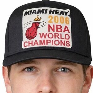 Miami Heat 2006 NBA Champions Hat Mitchell & Ness Snapback Wade Shaq Y2K Style